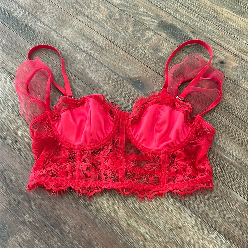 Red Lace Bralette